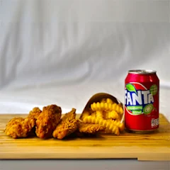 Echte FFC Mix 5 met kip, friet en drankje