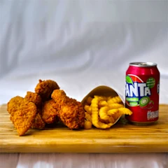 Echte FFC Tenders met friet en drankje